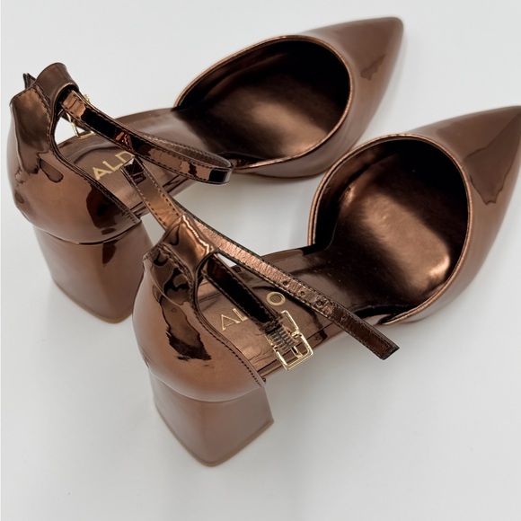 Aldo Shiny Copper Heels - Picture 4 of 5